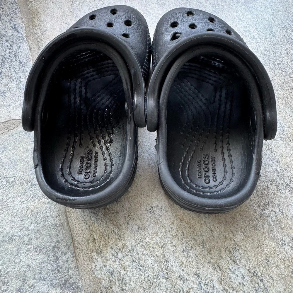 CROCS Black‎ Baby Toddler Shoes Clogs Size 4 C